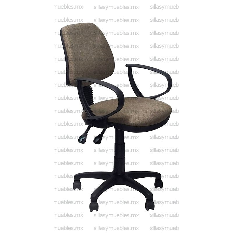 Silla tipo secretarial anatómica, con coderas. Modelo SA-EUB CBJ (AGI)(RI)