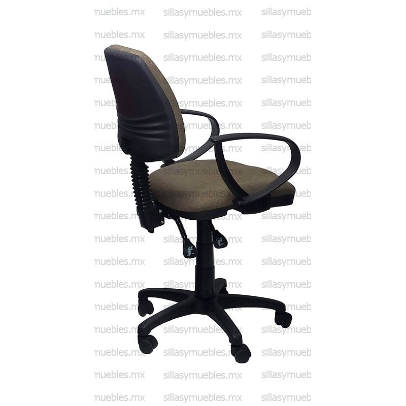 Silla tipo secretarial anatómica, con coderas. Modelo SA-EUB CBJ (AGI)(RI)