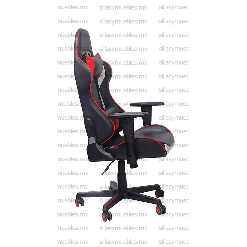 Sillón gamer de respaldo reclinable y coderas ajustables. Modelo Full