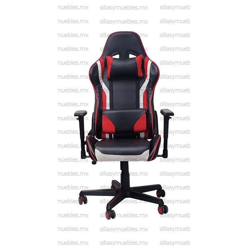 Sillón gamer de respaldo reclinable y coderas ajustables. Modelo Full
