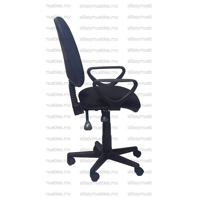 Silla secretarial económica con coderas. Modelo SA-VG-CBF(E)